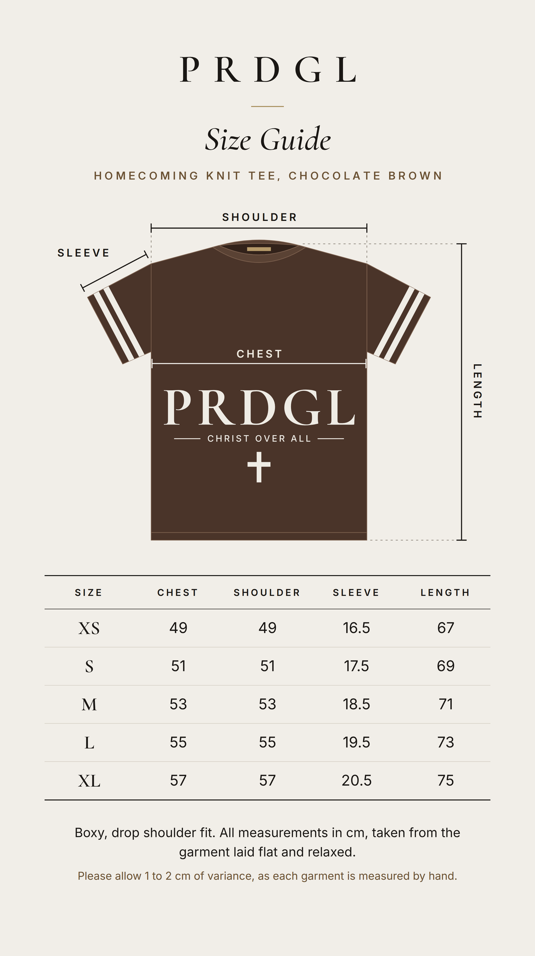PRDGL Homecoming Knit Tee - Chocolate Brown